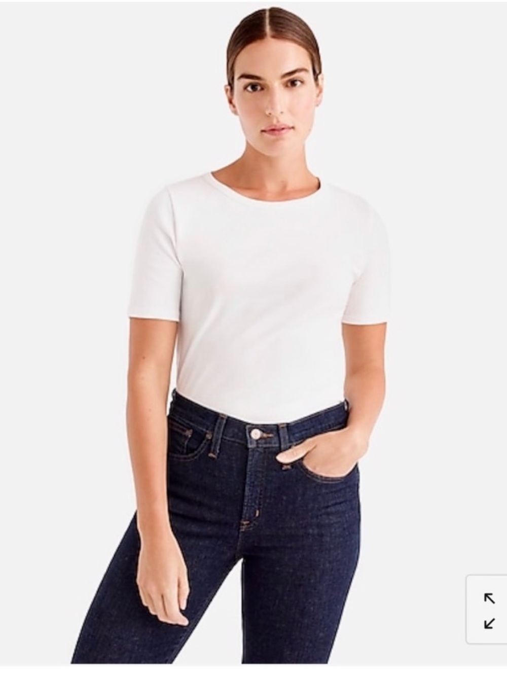 J. Crew The Perfect Fit short sleeve T-shirt white NWT Size small